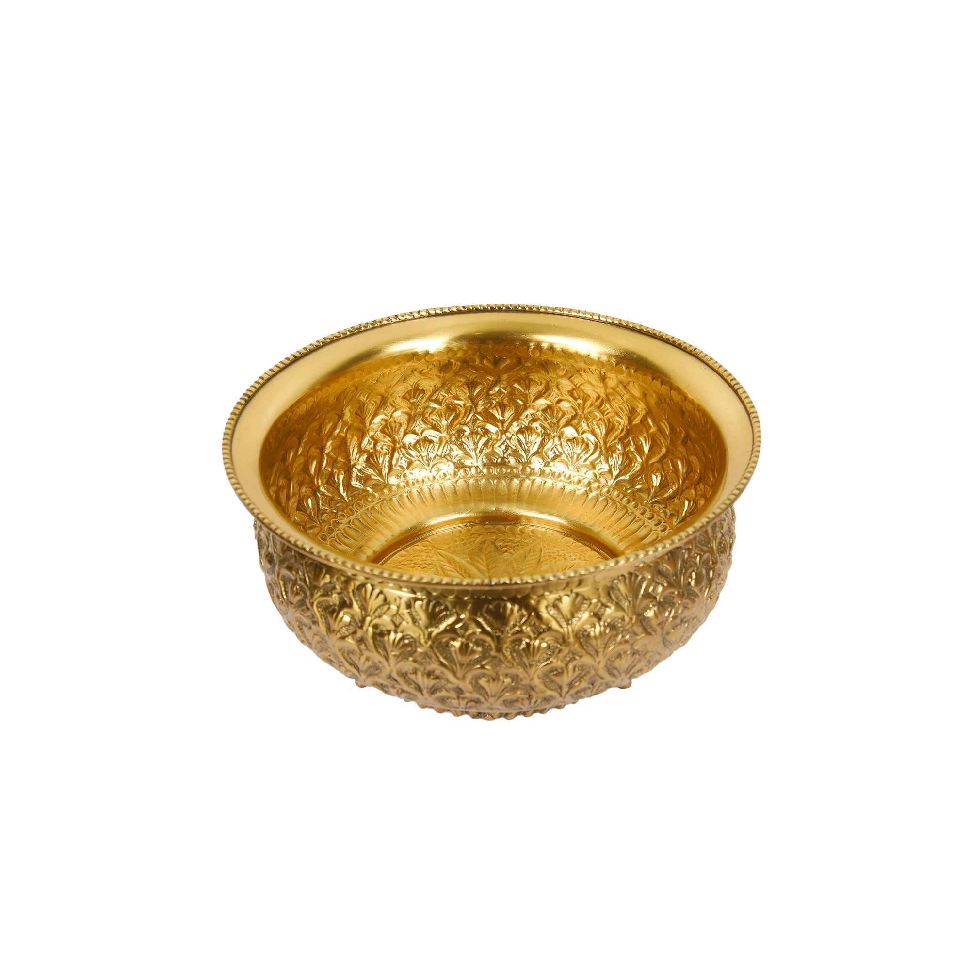 Traditional Handcrafted Brass Bowl for Décor and Pooja Use