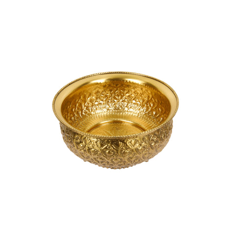 Traditional Handcrafted Brass Bowl for Décor and Pooja Use