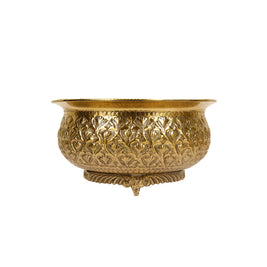 Traditional Handcrafted Brass Bowl for Décor and Pooja Use