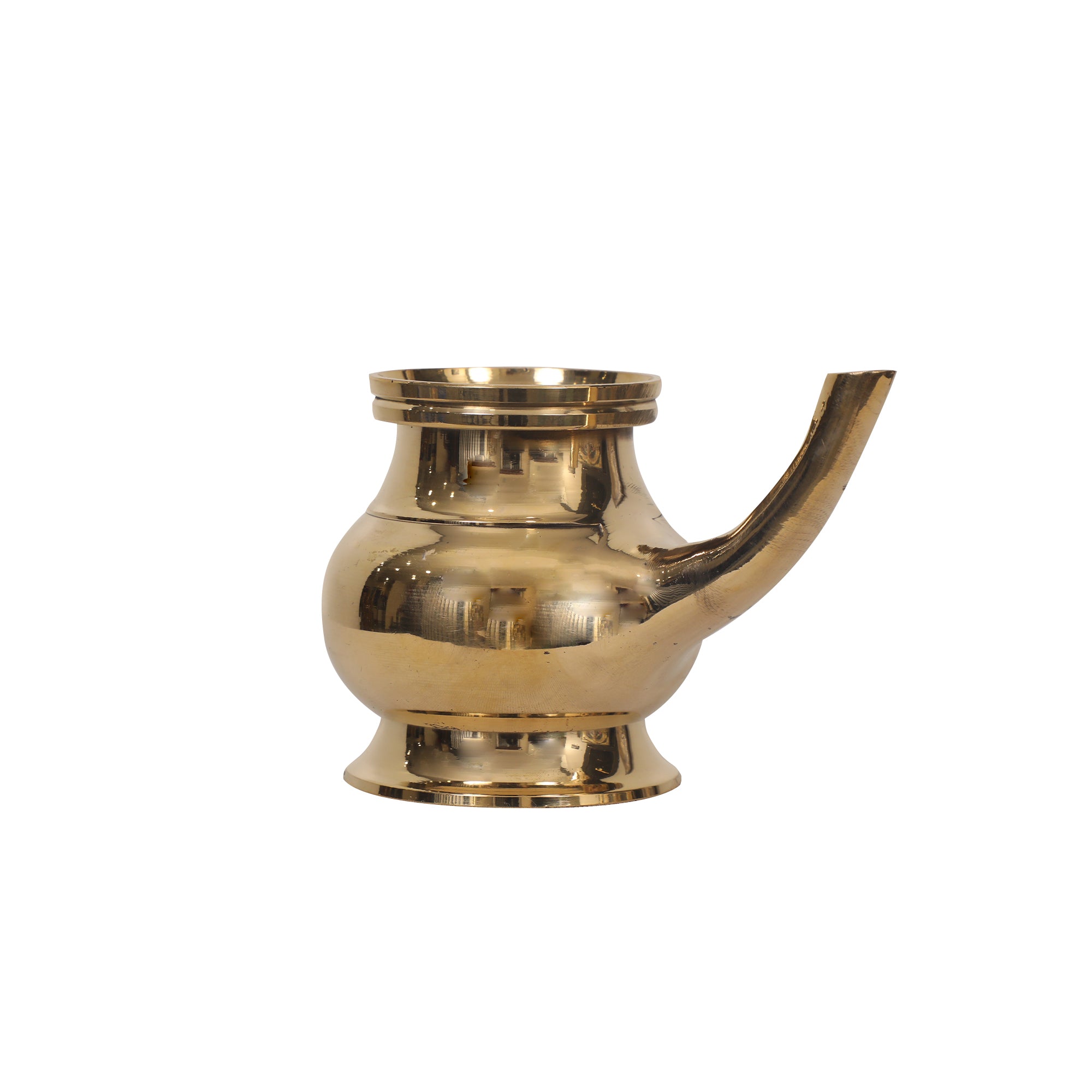 Polished Brass Kindi for Abhishekam