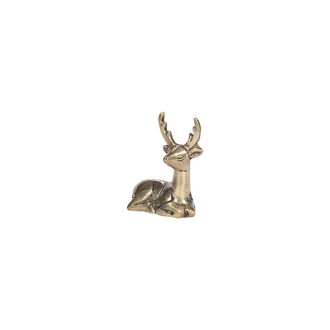 Brass Deer Sitting