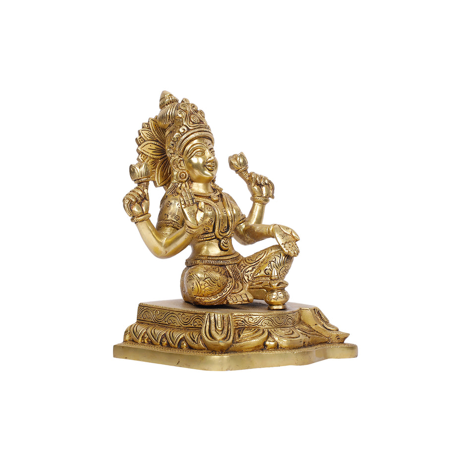 Brass Lakshmi Sitting