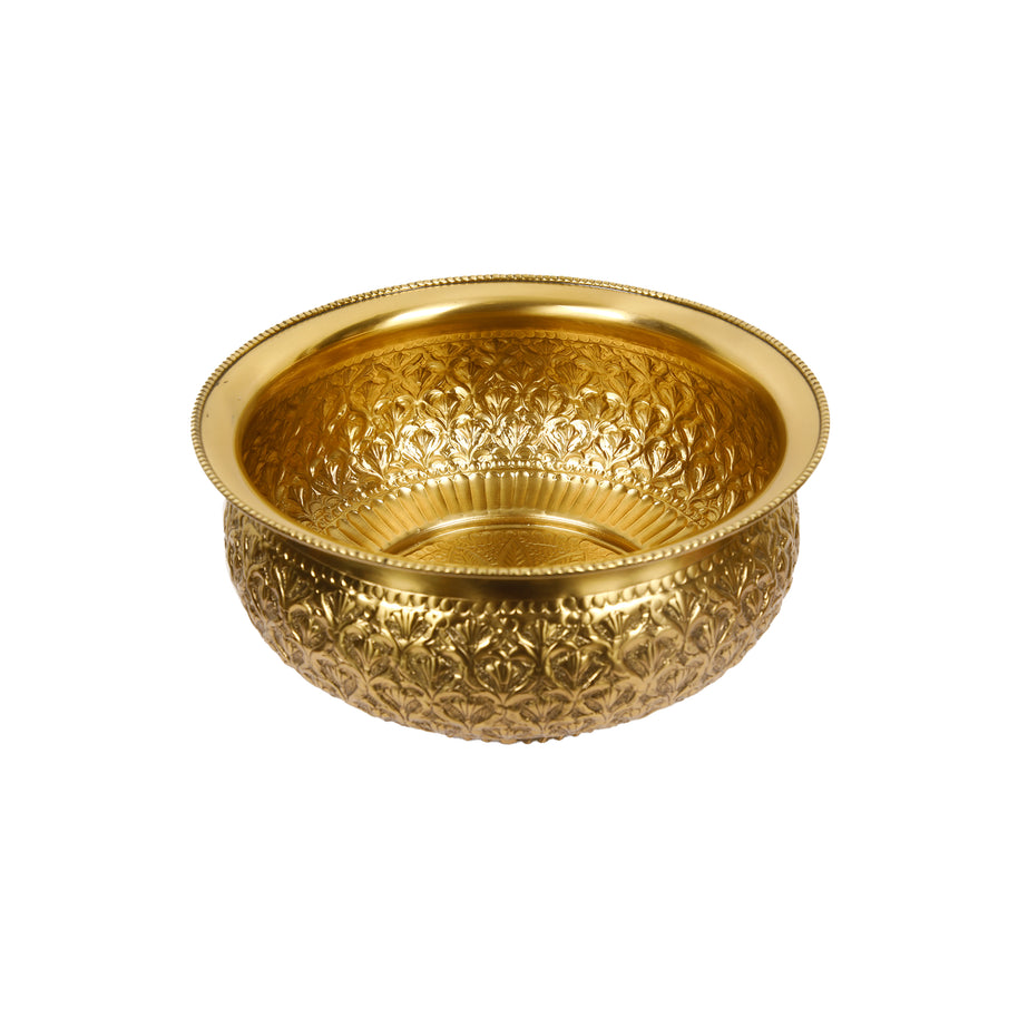 Handcrafted Brass Decorative Bowl for Traditional Home Décor
