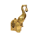 BRASS ELEPHANT WITH  TEA LIGHT HOLDER