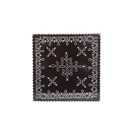 Handcrafted Wooden Chowki with Rangoli