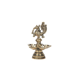 Brass  Bird 5 diya stand