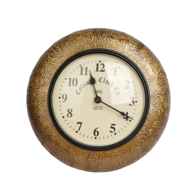Antique Gold Decorative Wall Clock for Home & Office