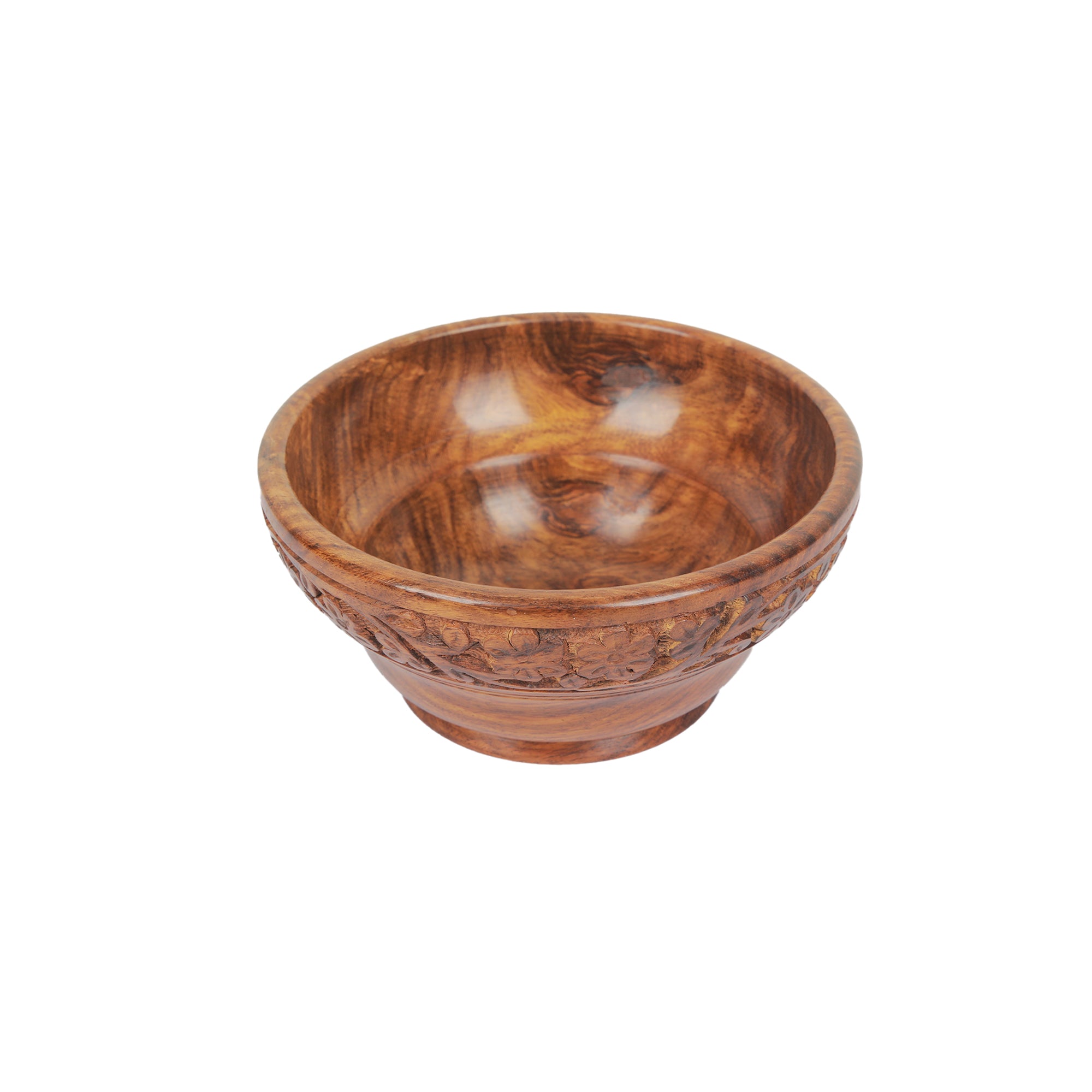 WOOD BOWL CARVED