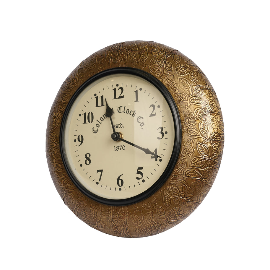 Antique Gold Decorative Wall Clock for Home & Office