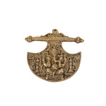 Decorative Brass Axe with Ganesha – Antique Wall Decor