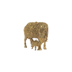 Brass light weight  cow and calf