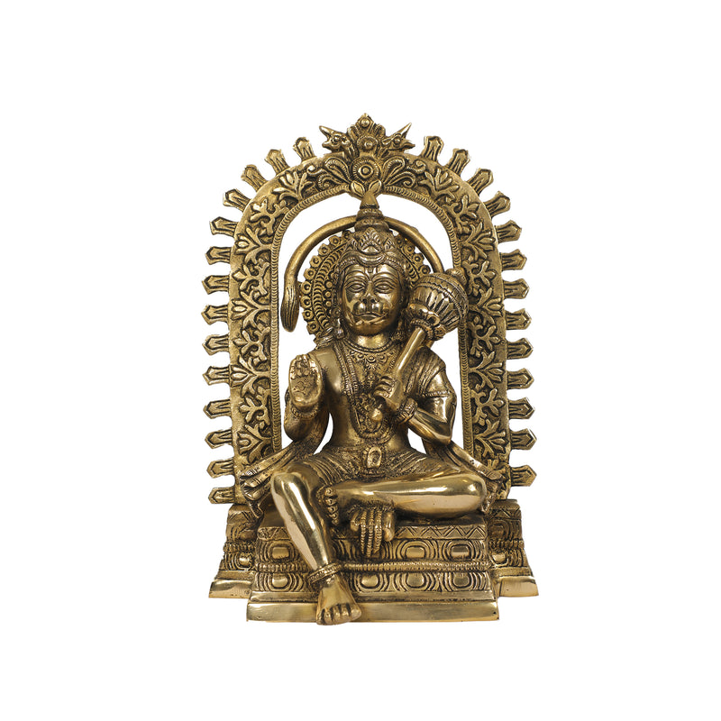 Brass Hanuman Idol | Pooja And Home Decor – 18" Height