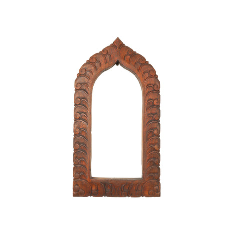 WOODEN 18 IN HAND MIRROR FRAME
