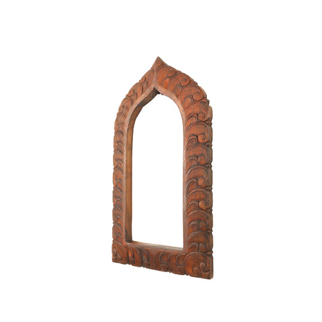 WOODEN 18 IN HAND MIRROR FRAME