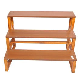 WOODEN GOLU STAND 3 STEPS  DETACHABLE