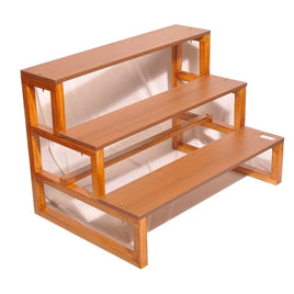 WOODEN GOLU STAND 3 STEPS  DETACHABLE