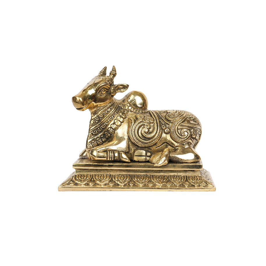 Premium Brass Nandi Bull Idol