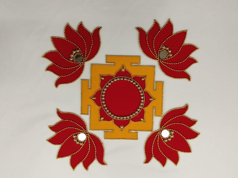 A O  Laksmi peeram Rangoli