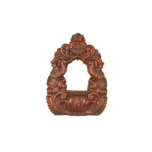 WOODEN 12 IN MIRROR FRAME