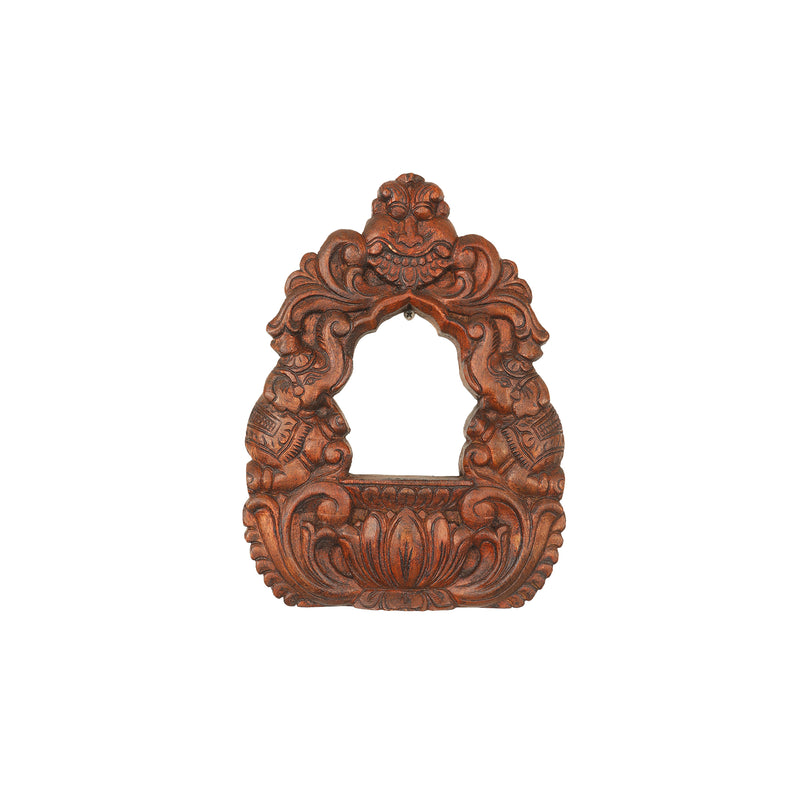 WOODEN 12 IN MIRROR FRAME