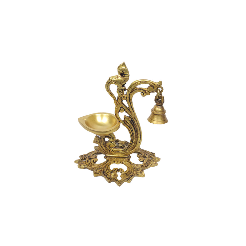 Brass Parrot Lamp