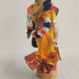 Handcrafted Traditional Indian Lady Doll in Colorful Saree