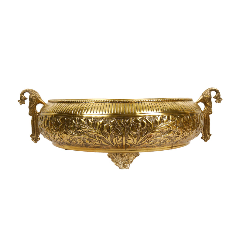 BRASS PEACOK BOWL