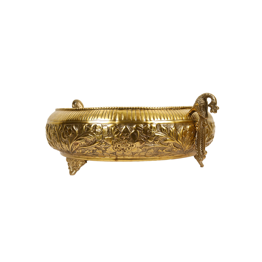 BRASS PEACOK BOWL