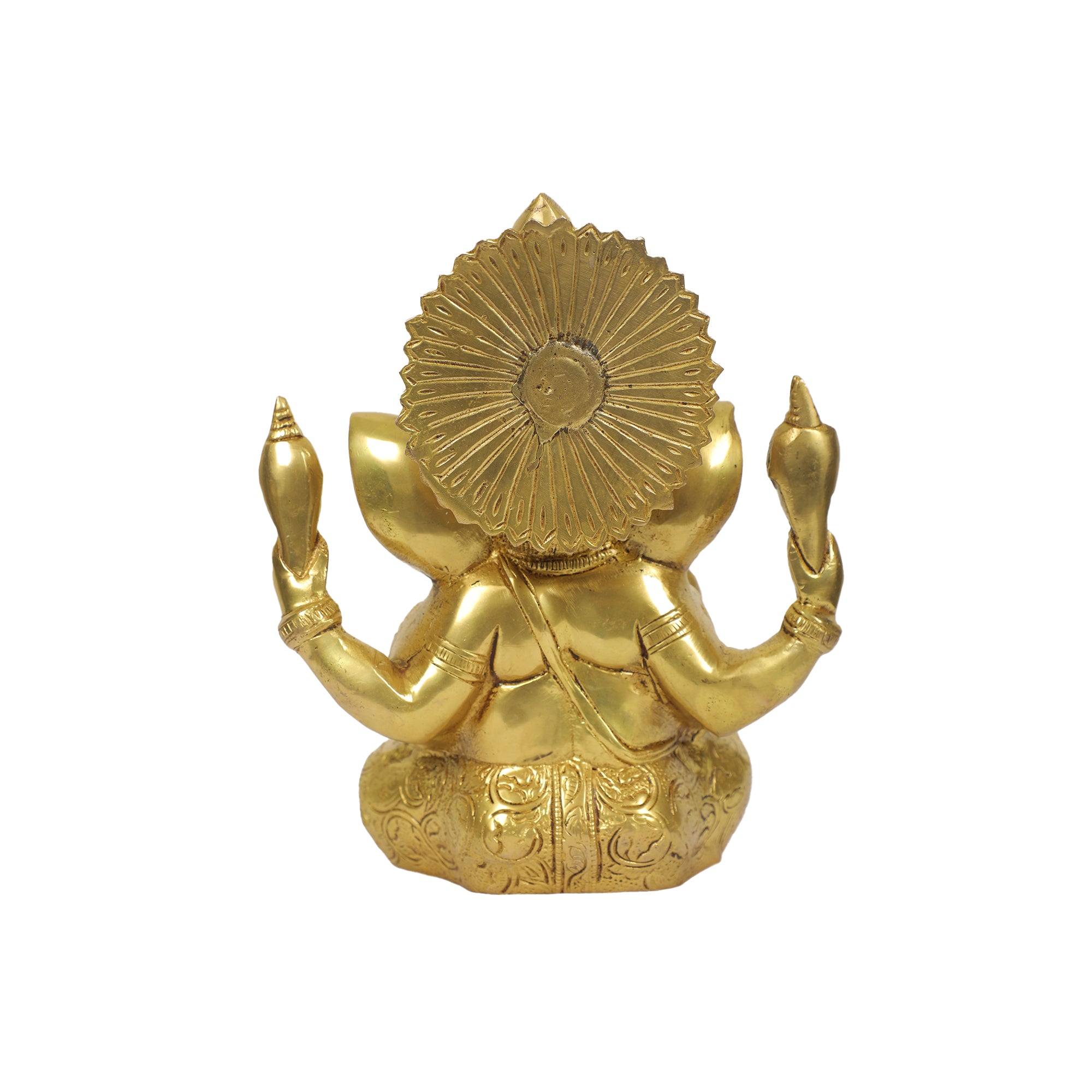 BRASS 8.5 IN APPU  GANESHA