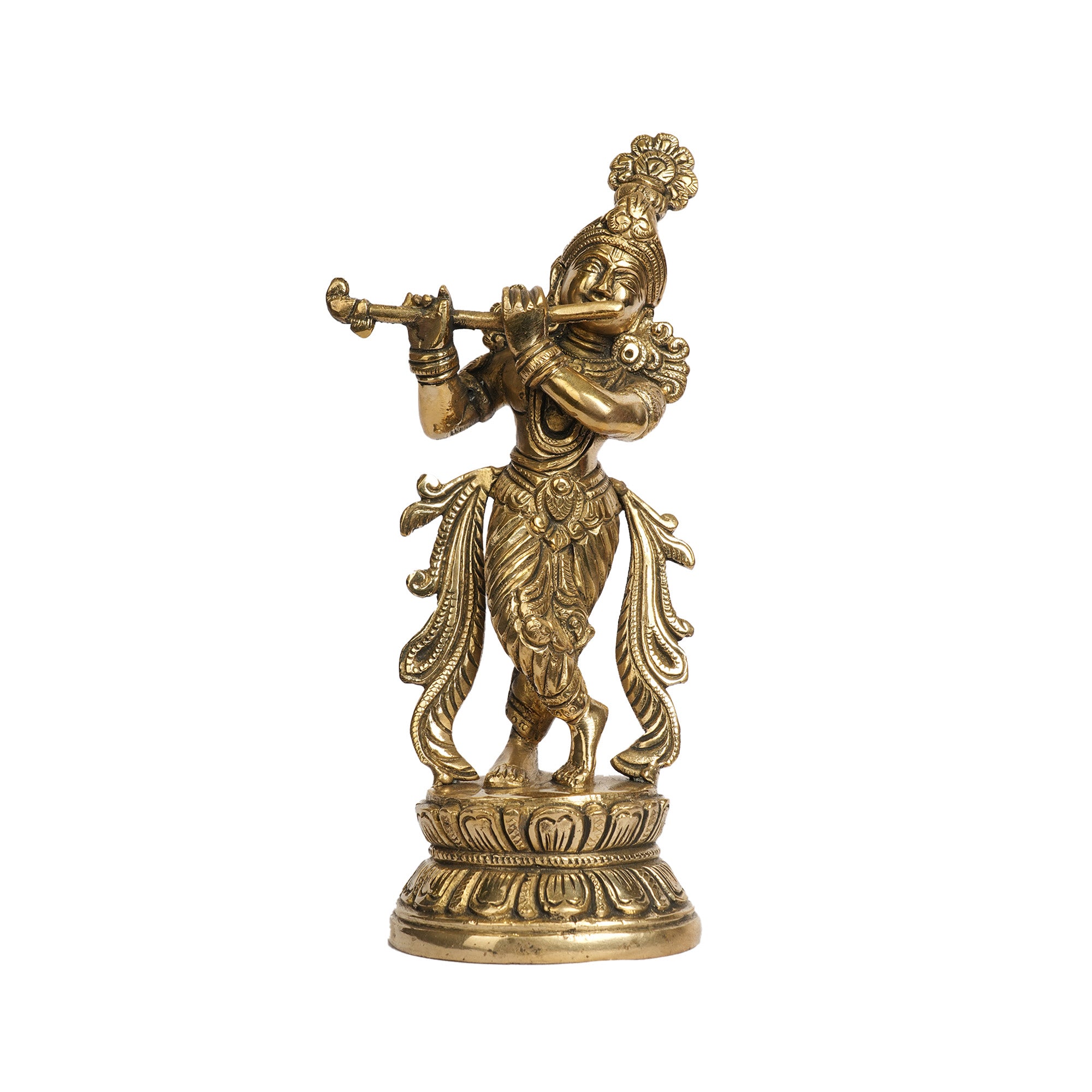 Handcrafted Brass Lord Krishna