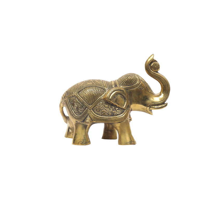 Brass Elephant Standing