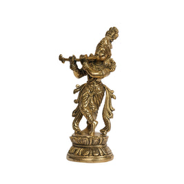 Handcrafted Brass Lord Krishna