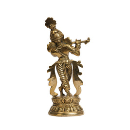 Handcrafted Brass Lord Krishna