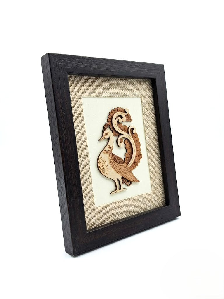 Peacock Art Wall Frame for Elegant Home Decor new