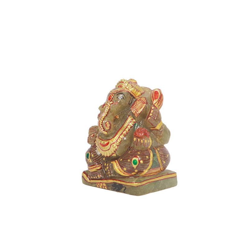 Mp  6.5 Jade Stone Ganesha