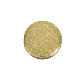 Wood Brass Work Chowki
