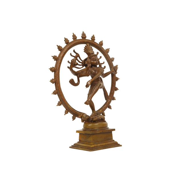 Bronze Nataraja Idol for Pooja & Home Décor – 10" Height