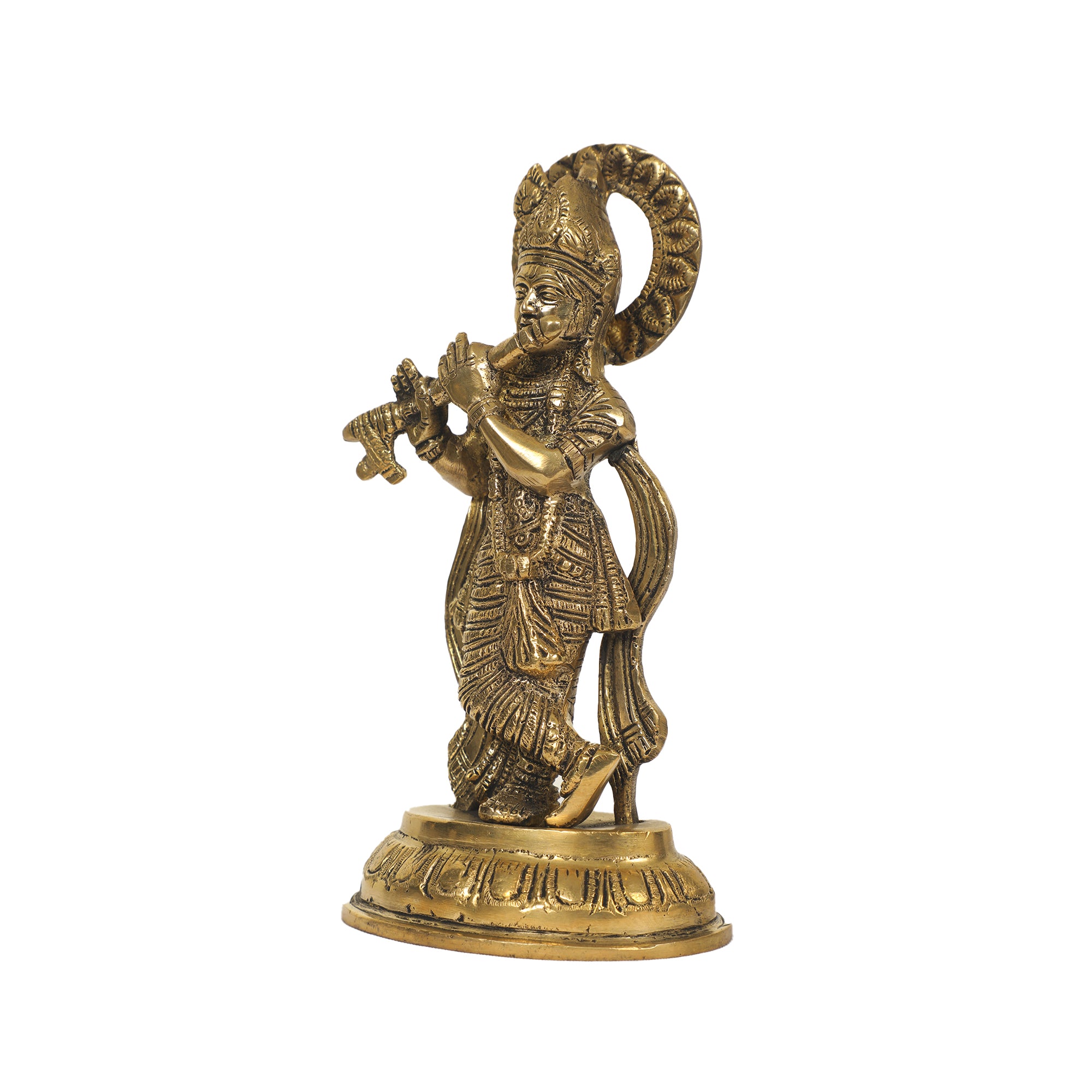 Handcrafted Brass Shri Krishna Statue