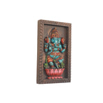 Wooden Dancing Ganesh Panel
