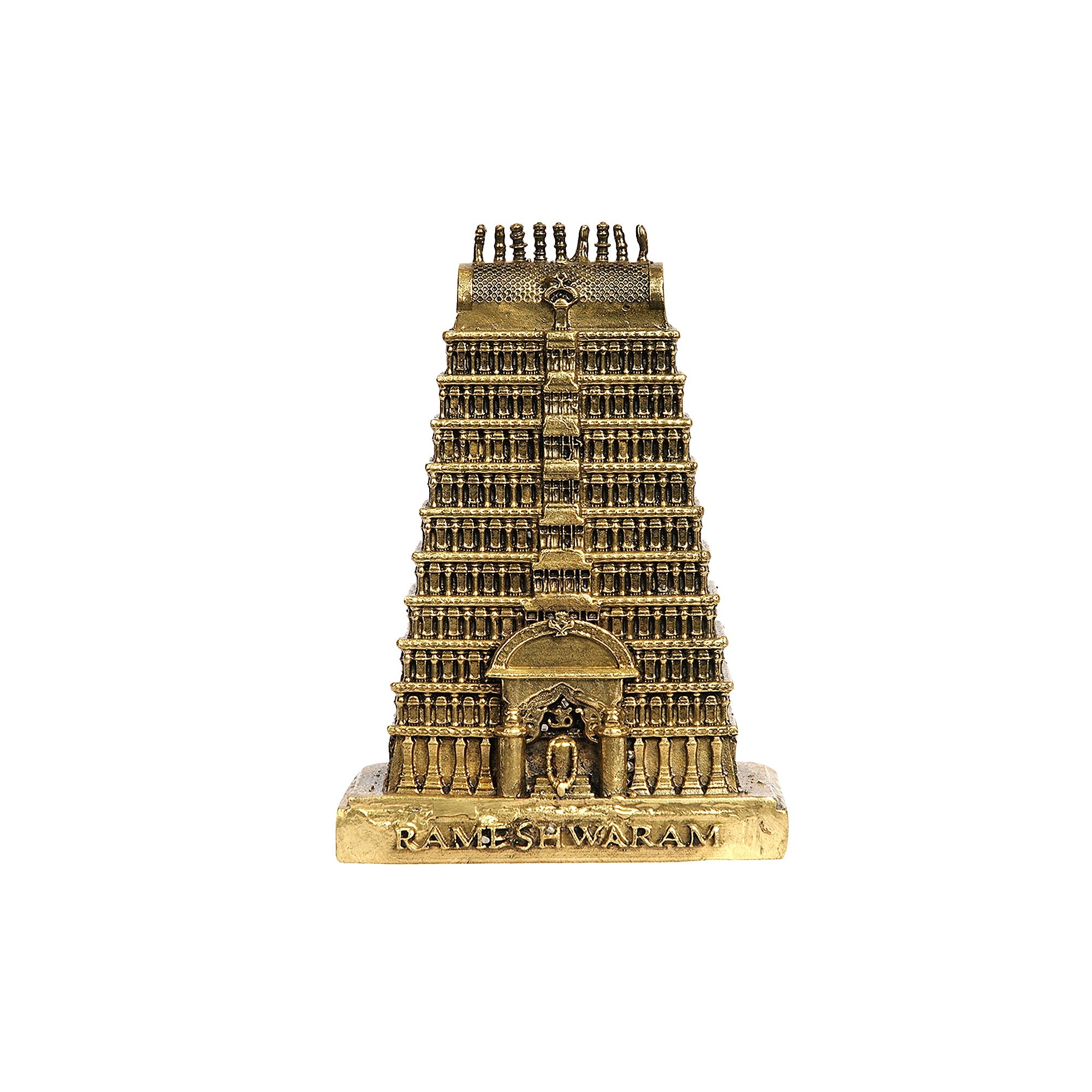 BRASS RAMESWARAM TEMPLE GOPURAM