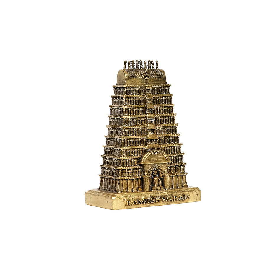 BRASS RAMESWARAM TEMPLE GOPURAM