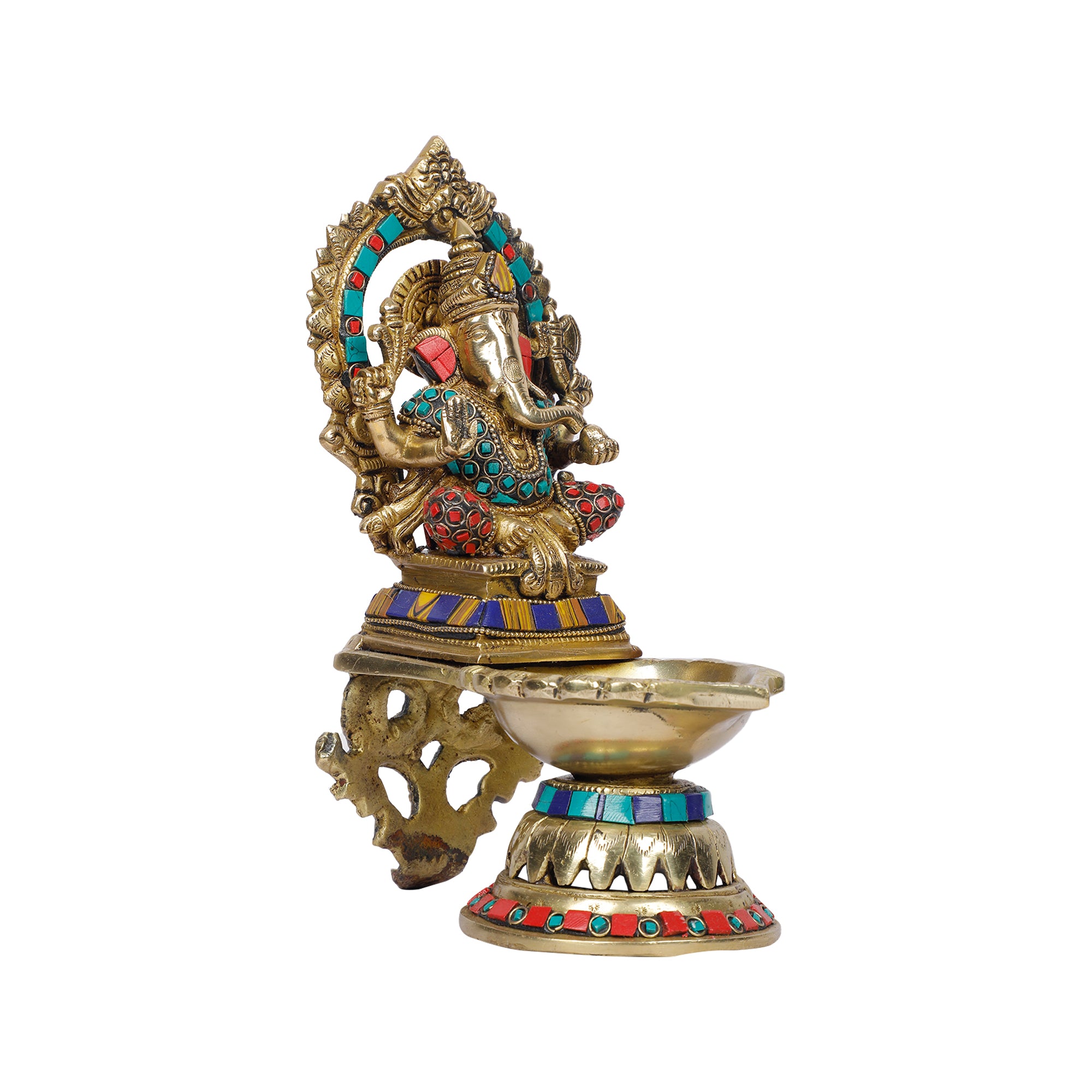 Brass  Ganesh Lamp