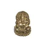 BRASS 9.5 IN WALL HANGING GANESHA