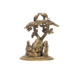 Brass Ganesh Sitting Under Tree