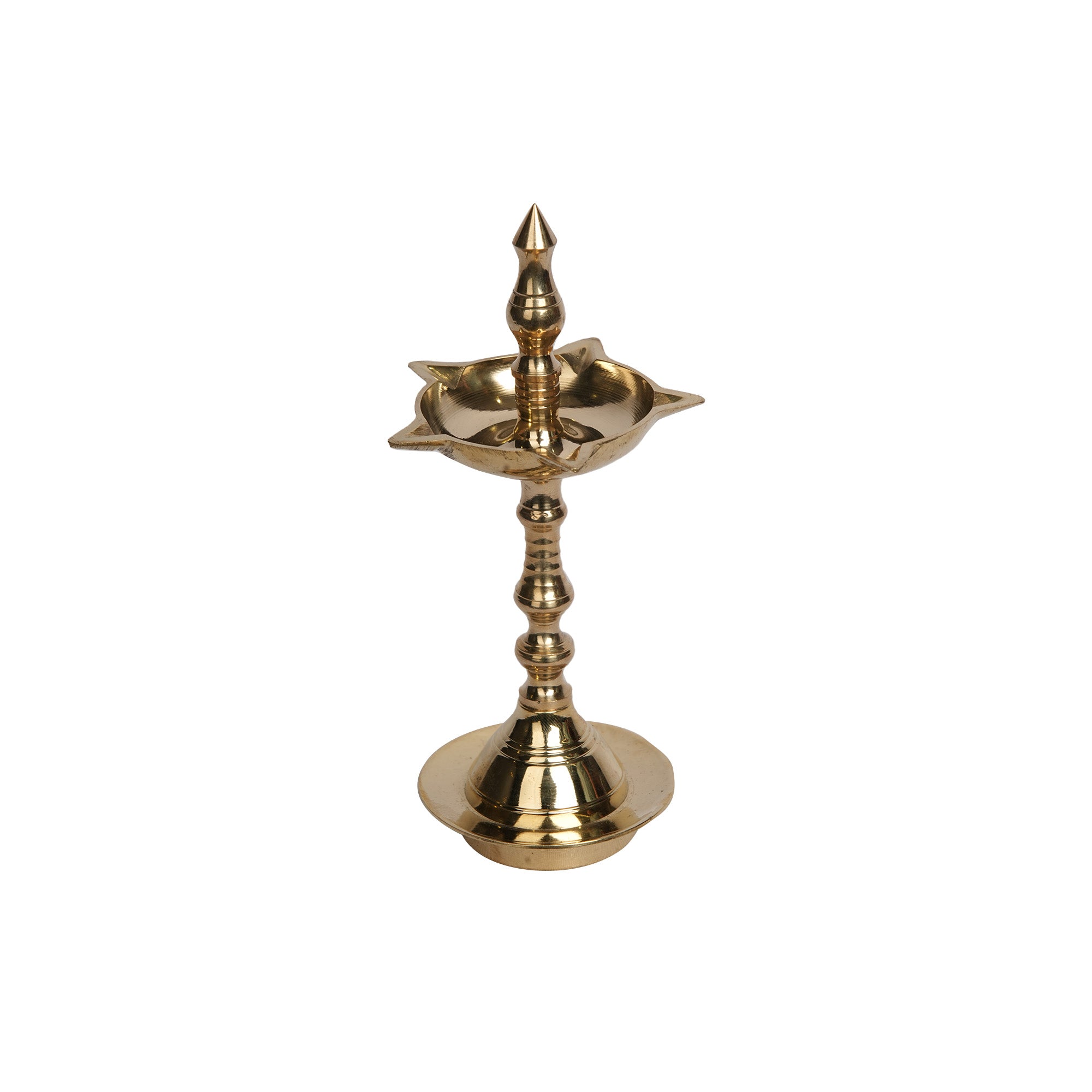 Brass Kerala Oil Lamp for Pooja And Home Decor Pair