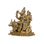 Brass Shiva Family With Nandi