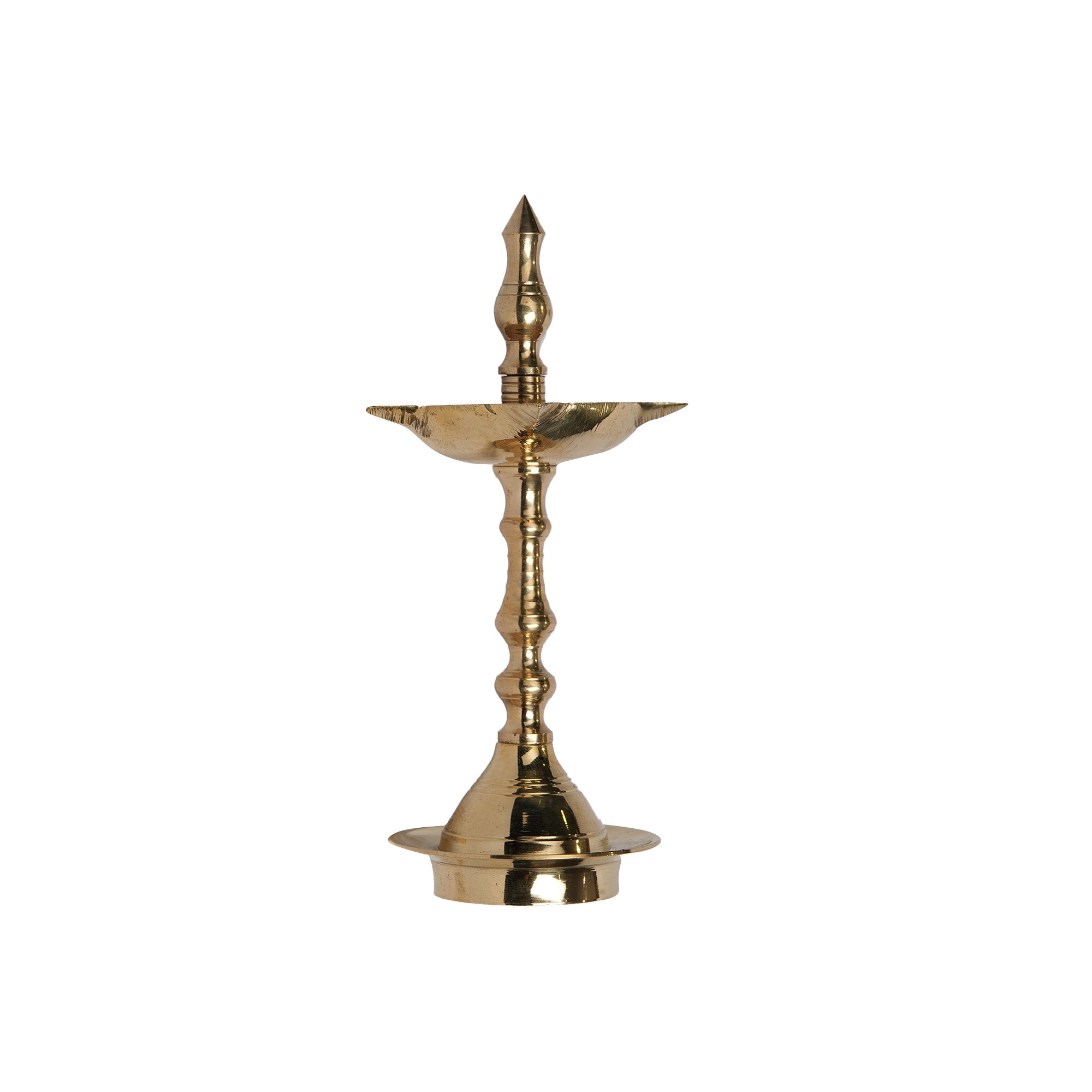 Brass Kerala Oil Lamp for Pooja And Home Decor Pair