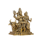Brass Shiva Family With Nandi