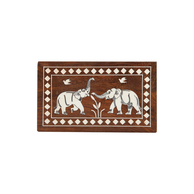 INLAY WORK ON WOODEN BOX