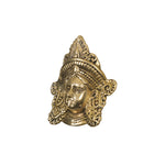 BRASS 6IN WALL HANING DURGA FACE